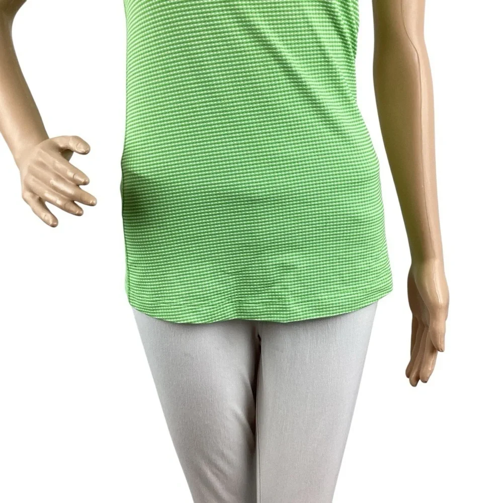 Lululemon Cool Racerback Tank Top Gingham Frond Green Size 2